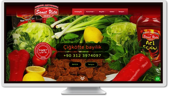 Web Tasarım  samet usta çiğ köfte